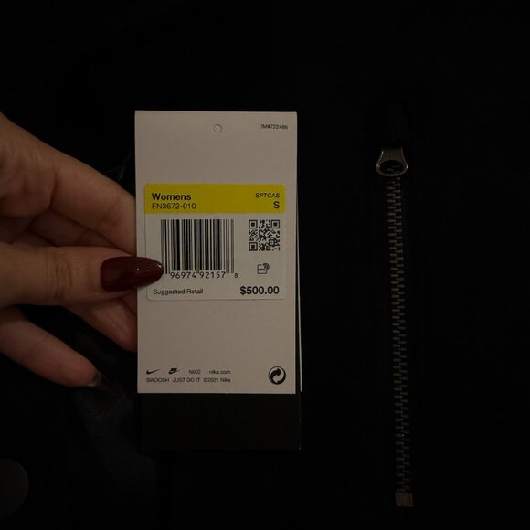 NWT Nike Sportswear Destroyer Leather & Wool Blend Varsity Bomber Jacket - Picture 5 of 5